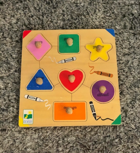 18 Months practicing shapes